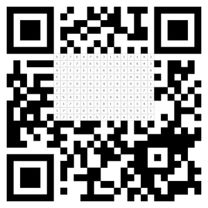 QR-Code mit Ausmalfeldern